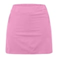 thumbnail image 5 of gbyLJF Women's High Waist Tennis Skirt with Shorts Solid Color Golf Workout Skorts Casual Stretch Athletic Shorts Skirt, 5 of 6