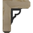 thumbnail image 3 of 4"W x 13 1/2"D x 16"H Bradford Craftsman Ironcrest Rough Sawn Bracket, Douglas Fir (1 1/2"W x 5 1/2"D x 8"H Iron Bracket), 3 of 5