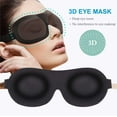 thumbnail image 2 of Sleep Mask 3 Pack, Upgraded 3D Contoured 100% Blackout Eye Mask for Sleeping with Adjustable Strap, Comfortable & Soft Night Blindfold for Women Men, Eye Shades for Travel/Naps, 2 of 7