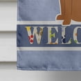 thumbnail image 4 of Caroline's Treasures BB5654CHF Dogue de Bourdeaux Welcome Flag Canvas House Size , Large, multicolor, 4 of 4