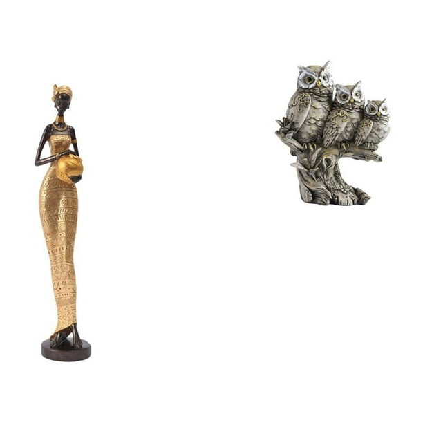 Estatuas de mujeres,Estatuas y esculturas africanas Tienda de estatuas de mujeres,Figuras de búho,Figuras de búho,animales artificiales,artesanías,decoración del hogar,Figura en miniatura