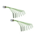 thumbnail image 5 of LEORX 2Pcs Heavy Duty Hand Soil Rake with Iron Material and Ergonomic Grip for Garden Work, 5 of 7