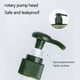 thumbnail image 5 of Botella de viaje plana cuadrada verde de 100 ml – dispensador de empuje, plástico transparente y duradero, diseño impermeable, portátil para champú en gel de ducha, jabón de manos, recipiente que, 5 of 9