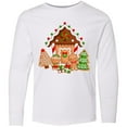 thumbnail image 3 of Inktastic Gingerbread House Christmas Long Sleeve Youth T-Shirt, 3 of 5