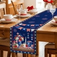 thumbnail image 5 of Navy Blue Independence Day Table Runner 108 Inches, American Flag Star Floral Bed Runner Dresser Scarves Tabletop for Indoor Outdoor Parties/Ceremony/Banquet, 13"x 108", 5 of 9