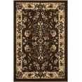thumbnail image 3 of Unique Loom Sialk Hill Collection Area Rug - Washington (2' 2" x 3' 1" Rectangle Brown/Black) Floral Traditional Perfect For Living Room Bed Room Dining Room Office, 3 of 7
