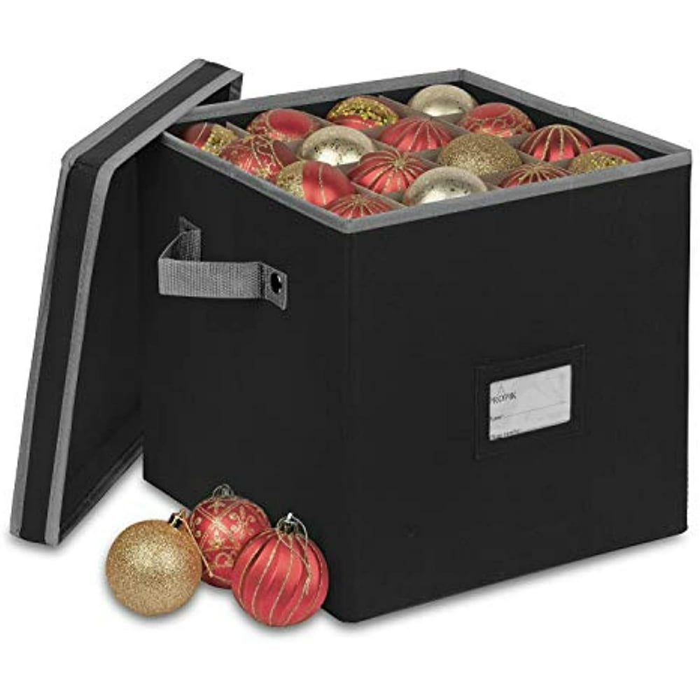 Propik Christmas Ornament Storage Box, 4 Tier Holds Up to 64 Holiday