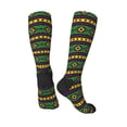 thumbnail image 4 of Fotbe Carnival Mardi Gras print Women's Men's Novelty Crew Socks Cotton Socks Knee High Socks for Walking,Running,Nurses,Pregnancy, 4 of 9