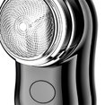 thumbnail image 2 of Mini máquina de afeitar eléctrica para barba, máquina de afeitar portátil para barba para el hogar (gris negro), 2 of 7