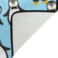 thumbnail image 3 of SKYSONIC Doormat Penguins Swinging Lightweight Non Slip Indoor Outdoor Entryway Rugs Floor Mat for Bathroom Kitchen Entrance 23.6 x 15.7 inches, 3 of 5