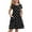 AN14-Black, variant on Lumtrix Girls Short Sleeve Boho Polka Dot A-Line Dress with Pockets Summer Casual Lightweight Sundress for 3-14 Years Pink 130