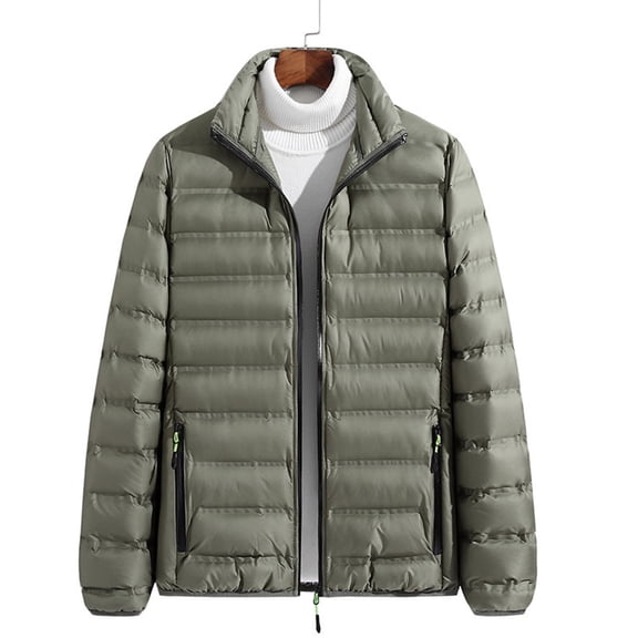 Men's Thin Jacket Casual Sports Windbreaker Long Sleeve Stand Collar Casual Outwear Jackets