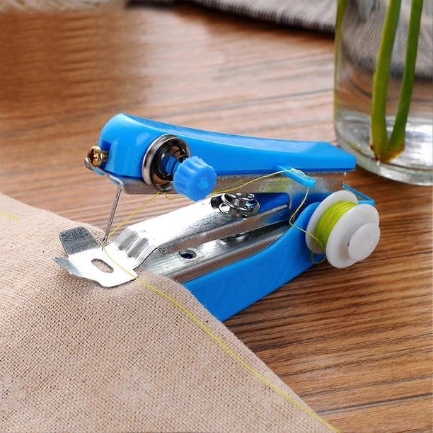 Handheld Mini Sewing Machine Quick Stitching Portable Sewing Machine for Home Dormitory and Travel Use
