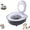 Gray, variant on Portable Summer Cat Litter Box Training Kit, Powerful Odor Control PP Toilet With Anti-Splash Edge, Indoor Waste Station For Kittens And Adult Cats
