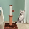 thumbnail image 2 of Bola colgante de poste rascador para gatos - Hecha a mano con materiales café Yuyangstore Postes rascadores para gatos, 2 of 7