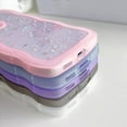 thumbnail image 6 of Compatible with Samsung Galaxy S22 Glitter Clear Phone Case,Cute Curly Wave Frame Case Women Bling Shiny S22 Case Soft Shockproof Bumper Cover (Black, Samsung Galaxy S22), 6 of 8
