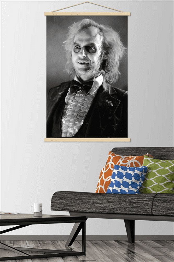 Beetlejuice - Classic Wall Poster with Wooden Magnetic Frame, 22.375" x 34"