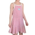 thumbnail image 1 of Robe d'Été pour Filles Tout-Petits Robe Sans Manches à Spaghetti Robe de Princesse à Volants Imprimé Personnalité 8-9 Ans, 1 of 2
