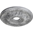 thumbnail image 3 of Ekena Millwork 18"OD x 3 1/2"ID x 2 1/2"P Granada Ceiling Medallion (Fits Canopies up to 6 5/8"), Hand-Painted Ultra Pure White Crackle, 3 of 5