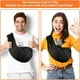 thumbnail image 5 of 1 Uds. Bolsa transportadora para perros y gatos transpirable, bandolera ajustable para perros, bolso de hombro de viaje para mascotas para perros pequeños y medianos, negro JM, 5 of 5