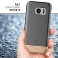 thumbnail image 5 of Samsung Galaxy S7 EDGE Case, Encased (SlimShield Series) Ultra Thin Hybrid Cover (Gray), 5 of 6