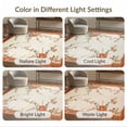 thumbnail image 7 of ODIKA Round Shaped Retro Chinoiserie Border Solid Geometric Patterned Stain Resistant Thin Throw for Entryway, Kitchen, Laundry Room, 7 of 7