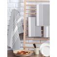 thumbnail image 2 of Light Grey Striped Kitchen Dish Towels for Drying Dishes Set of 4, White Simple Neutral Modern Waffle Weave Microfiber Hand Tea Bathroom Towels Quick Dry & Absorbent Towel 15.7x23.6, 2 of 7