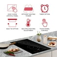 thumbnail image 2 of London Sunshine Induction Cooktop Dual Burner Countertop Designed for Built-In Vertical Mount, 2 of 8