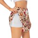 thumbnail image 1 of Balery Skull Retro record lips Pantalones cortos deportivos para mujer con forro y dos bolsillos, elásticos, para entrenamiento, gimnasio, yoga-Medium, 1 of 7