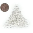 thumbnail image 2 of The Bead Chest Silver 6mm Round Open Jump Rings, Pack of 100, 2 of 4
