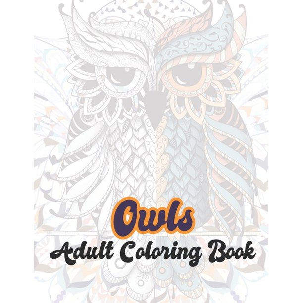 coloring pages for stress relief of owls