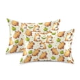 thumbnail image 3 of Ryvnso Satin Pillowcase Capybara Green Apples Pillow Cases Standard Size 26x20in, 3 of 6