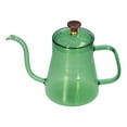 thumbnail image 1 of Long Gooseneck  Glass Coffee Pot, Easy To Clean Heat Resistance Large Capacity Shiny Long Gooseneck  Coffee Kettle  For Home Pink,Green,Coffee,Blue, 1 of 8