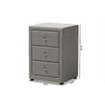 thumbnail image 3 of Baxton Studio 147-424-8161-AMZ Vanessa Nightstand, Grey, 3 of 10