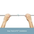 thumbnail image 5 of Kenney Carlisle 5/8" Silver Spring Tension Rod 28-48 Inch, 5 of 5