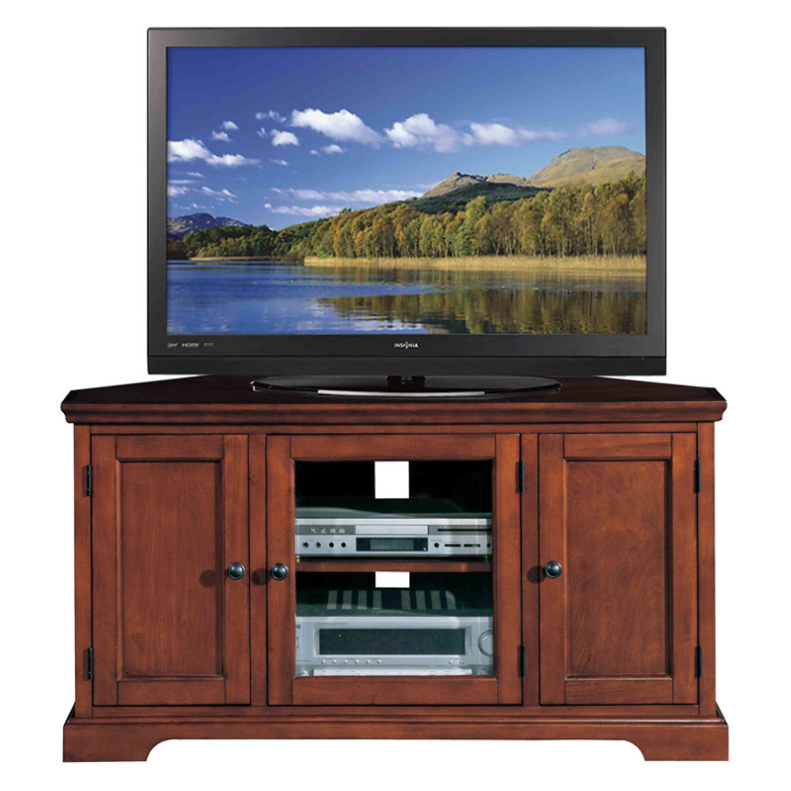Leick Home Westwood 46" Corner TV Stand w/Storage for TV's ...