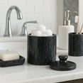 thumbnail image 6 of Creative Home SPA Collection Natural Black Marble Cotton Ball Holder, Storage Jar, 6 of 6