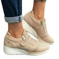 thumbnail image 1 of Espadrilles Compensées Décontractées en Maille pour Femmes, Chaussures d'Entraînement Sport, Jogging, Course, Gym, 1 of 2