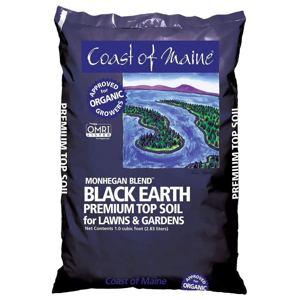 Coast of Maine Monegan Blend, Black Earth Premium Top Soil, 1 Cu Ft