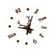 thumbnail image 3 of Toystoory Calcomanía de reloj, pegatina de reloj de bajo ruido, decoración acrílica, reloj de pared ajustable DIY Decoración del hogar Café Toystoory HA004319-05, 3 of 6