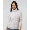 thumbnail image 4 of J. America Womenâ€™s MÃ©lange Fleece Cowl Neck Sweatshirt, 4 of 8