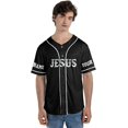thumbnail image 2 of Lotusprinthandmade Personalized Name Christian Jesus Forgiven Unisex Baseball Jersey XS-5XL Multicolor, 2 of 5