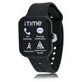thumbnail image 6 of iTime Adult Unisex Smart Watch with Silicone Strap Set in Black and Teal (ITE30002BU), 6 of 10