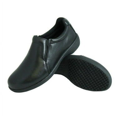 Genuine Grip  Womens Slip-Resistant Work Shoes - Black - Size 7.5