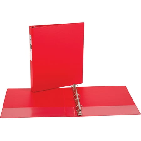 - (4 Pack) Avery(R) Economy Binder with Round Ring 3310, Red, 1 inch