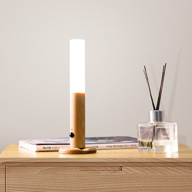 LANDGOO 1Pack LED Induction Motion Sensor Wall Sconce Lamp Night Light USB Rechargeable 2700K-3000K Warm Light