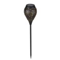 thumbnail image 1 of Lámpara solar de metal con diseño de flor para jardín, iluminación LED cálida automática al anochecer, ideal para patios y exteriores., 1 of 6