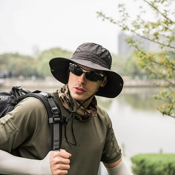 UV Protection Bucket Hat Men Sun Hat Fisherman S Hat Outdoor Straw Bucket  Hat For Fishing Hunting 