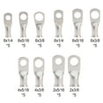 thumbnail image 5 of RockDIG 100PCS Tinned Copper Wire Lugs AWG 8 6 4 2 Gauge with Heat Shrink Tube Assortment Kit Heavy Duty Closed End Electrical Wire Cable Battery Terminal Crimp Connectors, 5 of 7