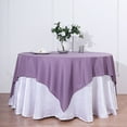 thumbnail image 4 of BalsaCircle 70" x 70" Square Polyester Tablecloth Violet Amethyst, 4 of 8